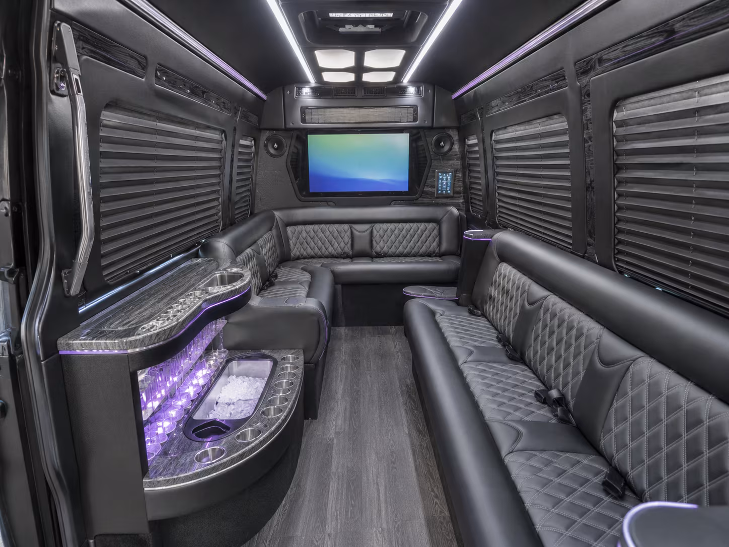 whittier party bus interior