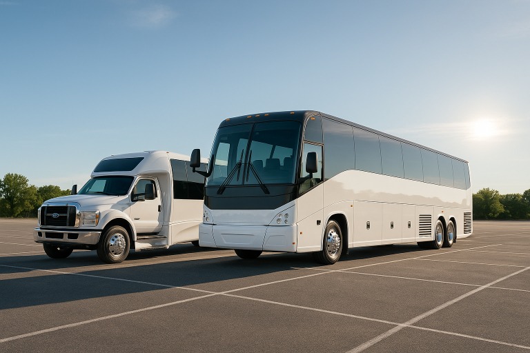 Charter Bus in Whittier